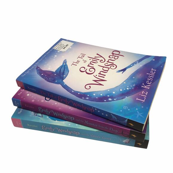 Lot of 3, Emily Windsnap Children's Chapter Books by Liz Kessler - Gently Read - Picture 2 of 5